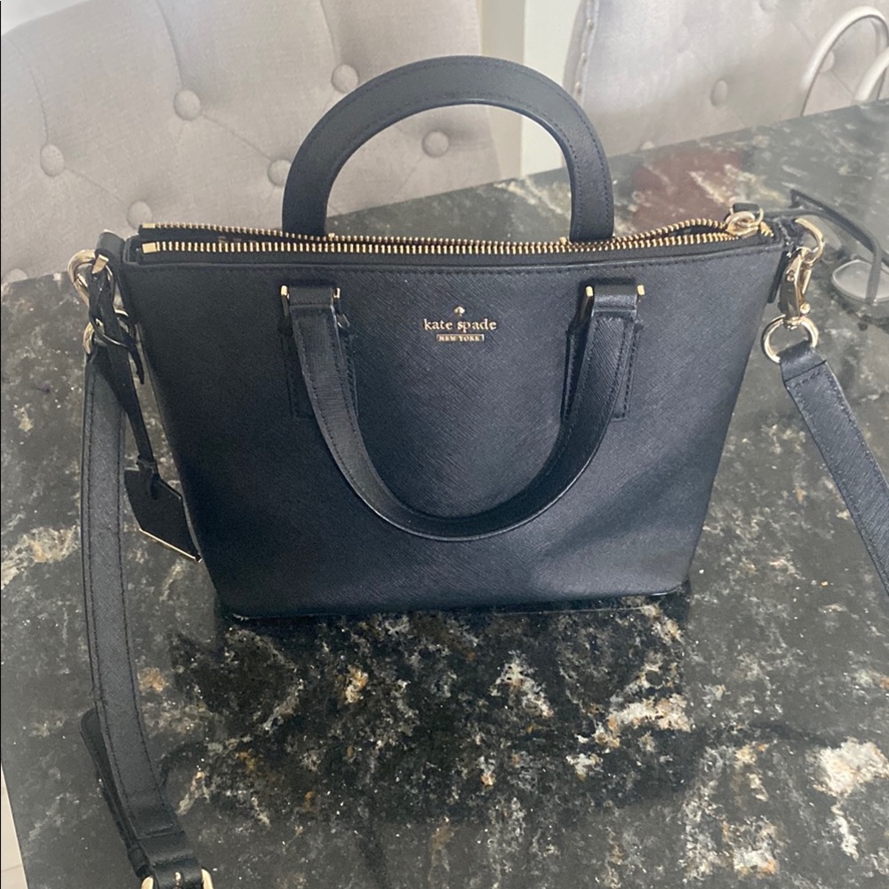 Kate Spade Black Crossbody Bag with Detachable Strap